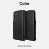 Ādas korpusa apvalks ar atloku Galaxy S22+ folio paraksts melns