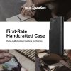 Ādas korpusa apvalks ar atloku Galaxy S22+ folio paraksts melns