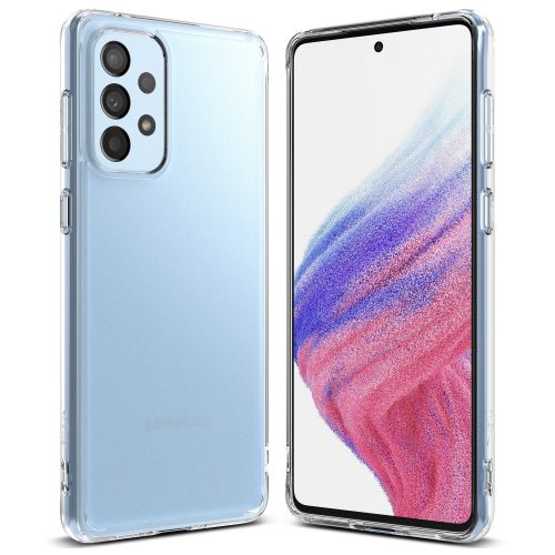 Gadījuma vāks ar Galaxy A73 Fusion matētu matētu daļēji caurspīdīgu rāmi