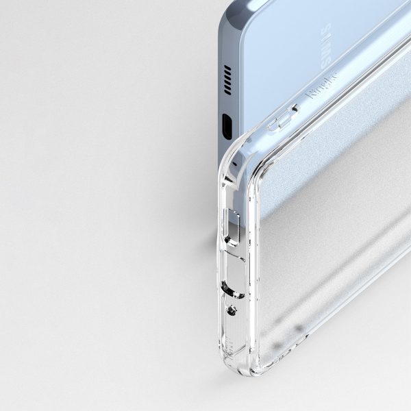 Gadījuma vāks ar Galaxy A73 Fusion matētu matētu daļēji caurspīdīgu rāmi