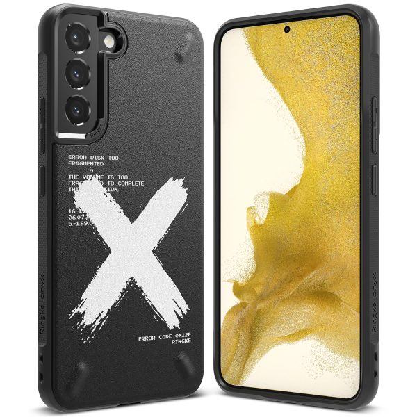 Izturīgs korpuss Galaxy S22+ Onyx Design X Black Case