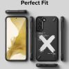 Izturīgs korpuss Galaxy S22+ Onyx Design X Black Case