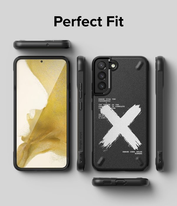 Izturīgs korpuss Galaxy S22+ Onyx Design X Black Case