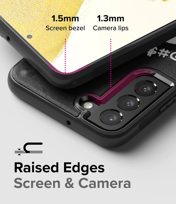 Izturīgs korpuss Galaxy S22+ Onyx Design X Black Case