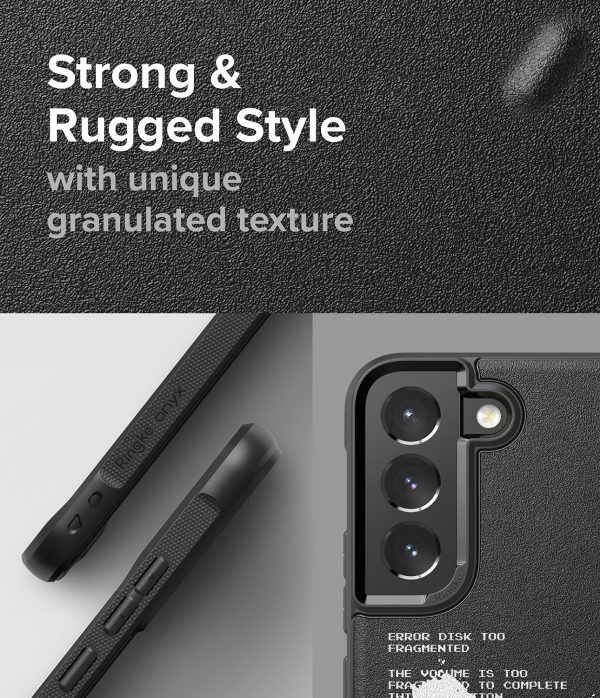 Izturīgs korpuss Galaxy S22+ Onyx Design X Black Case