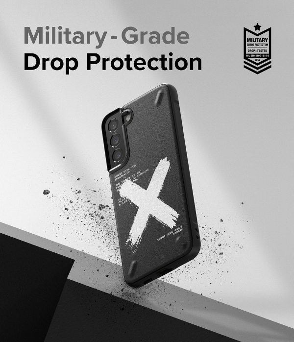 Izturīgs korpuss Galaxy S22+ Onyx Design X Black Case
