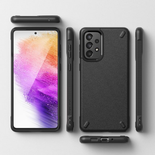 Izturīgs un elastīgs korpuss Galaxy A73 Black Galaxy A73