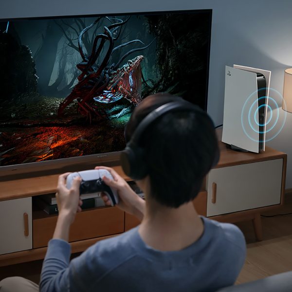 Raidītāja Bluetooth adapteris PlayStation Nintendo slēdzim melns slēdzis