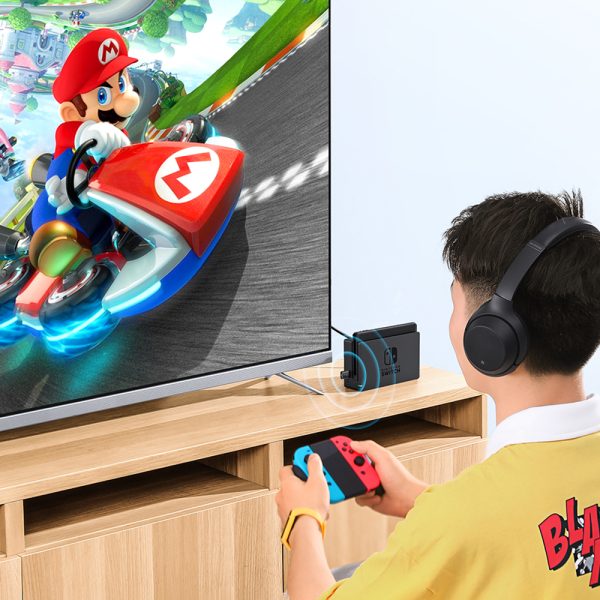Raidītāja Bluetooth adapteris PlayStation Nintendo slēdzim melns slēdzis