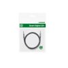 Audio leņķa kabelis 2x mini ligzda 3,5 mm 0,5 m zilā krāsā
