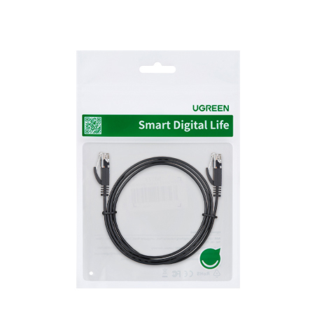 PatchCord RJ45 LAN ETHERNET CAT. 6 2m melns