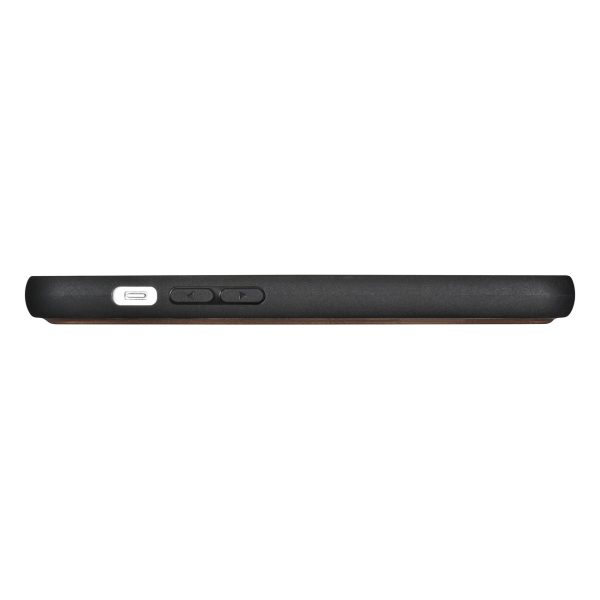 2in1 korpusa ādas apvalks ar iPhone 14 anti-RFID eļļas vaska maku lietu tumši brūns