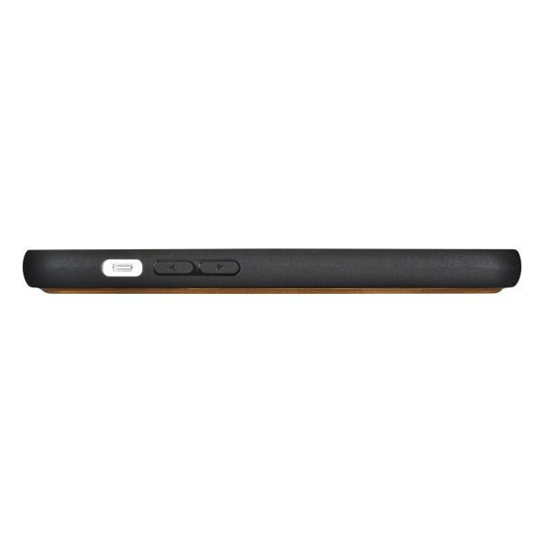 2in1 ādas korpuss ar iPhone 14 Pro anti-RFID Eļļas vaska maka korpuss gaiši brūns