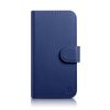 2in1 ādas korpuss ar iPhone 14 anti-RFID maka korpuss zils