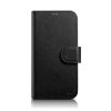 2in1 ādas korpuss ar iPhone 14 Pro anti-RFID maka korpuss melns