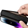 2in1 ādas korpuss ar iPhone 14 Pro anti-RFID maka korpuss melns