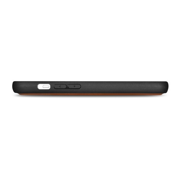 2in1 ādas korpuss ar iPhone 14 Pro anti-RFID maka korpuss brūns