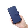 2in1 korpusa ādas apvalks ar iPhone 14 Pro anti-RFID maka korpuss zilā krāsā