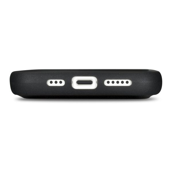 2in1 ādas korpuss ar iPhone 14 Plus anti-RFID maka korpuss melns atloks