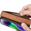 2in1 korpusa ādas apvalks ar iPhone 14 Plus anti-RFID maka lietu brūns