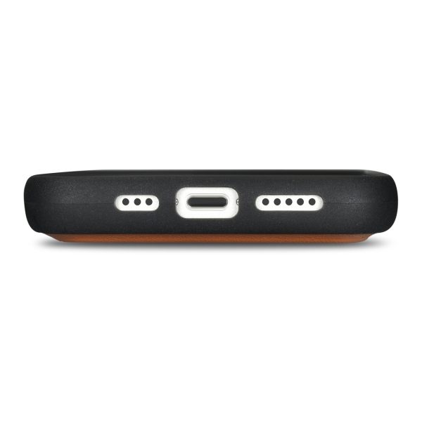 2in1 korpusa ādas apvalks ar iPhone 14 Plus anti-RFID maka lietu brūns
