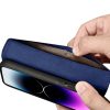 2in1 ādas korpuss ar iPhone 14 Pro Max Anti-RFID maka korpuss zilā krāsā