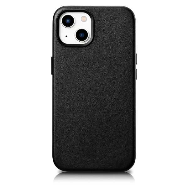 Dabiska ādas korpuss iPhone 14 Plus Magsafe Case Leather Black
