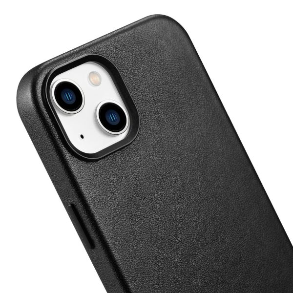 Dabiska ādas korpuss iPhone 14 Plus Magsafe Case Leather Black