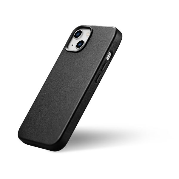 Dabiska ādas korpuss iPhone 14 Plus Magsafe Case Leather Black