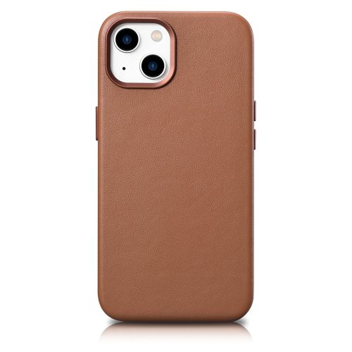 Dabiska ādas korpuss iPhone 14 Plus Magsafe Case Leather Brown