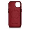 Dabiska ādas korpuss iPhone 14 Plus Magsafe Case āda sarkanā krāsā