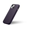 Dabiskas ādas korpuss iPhone 14 Plus magsafe Case āda tumši purpursarkanā krāsā