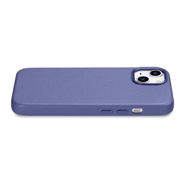 Dabiska ādas korpuss iPhone 14 Plus Magsafe Case āda Light Purple