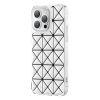 Gadījuma vāks par iPhone 14 Plus Housing Miya sērijas baltā aizmugurē aizmugurē