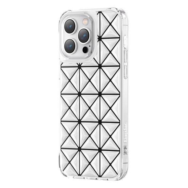 Gadījuma vāks par iPhone 14 Plus Housing Miya sērijas baltā aizmugurē aizmugurē
