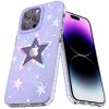 Lieta zvaigznēs iPhone 14 Plus Heart Star Series Purple Star