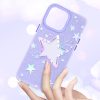 Lieta zvaigznēs iPhone 14 Plus Heart Star Series Purple Star