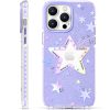 Lieta zvaigznēs iPhone 14 Plus Heart Star Series Purple Star