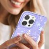 Lieta zvaigznēs iPhone 14 Plus Heart Star Series Purple Star