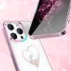 Gadījums iPhone 14 Pro tālrunim, kas dekorēts ar vēlmju sērijām rozā kristāliem