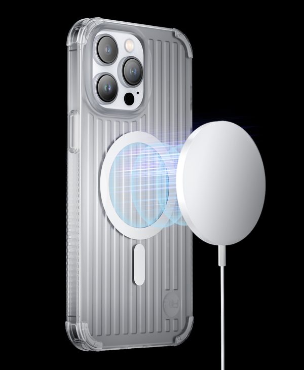 Magnētiskais korpuss iPhone 14 Pro MagSafe PQY Go Out sērijas melns