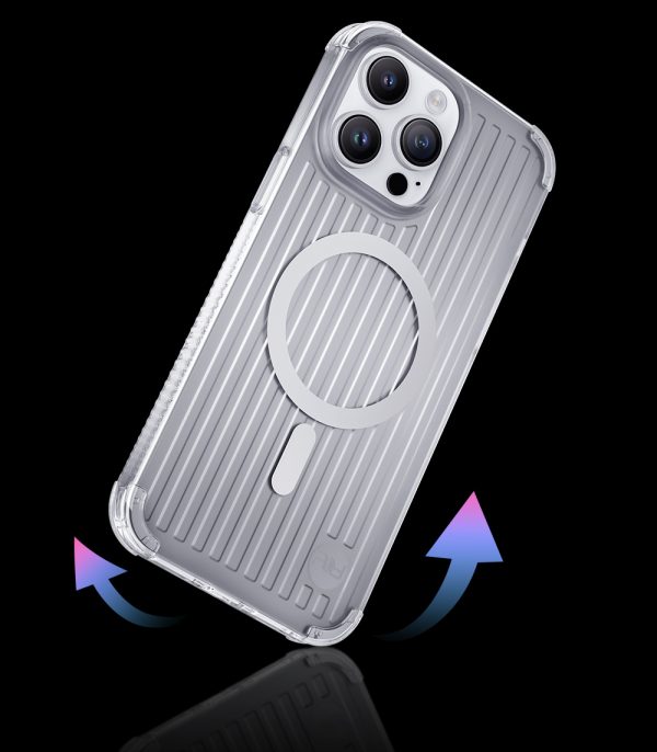 Magnētiskais korpuss iPhone 14 Pro MagSafe PQY Go Out sērijas melns
