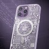 Magnētiskais korpuss iPhone 14 Pro Max MagSafe PQY Geek sērija Sudraba