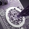 Magnētiskais korpuss iPhone 14 Pro Max MagSafe PQY Geek sērija Sudraba