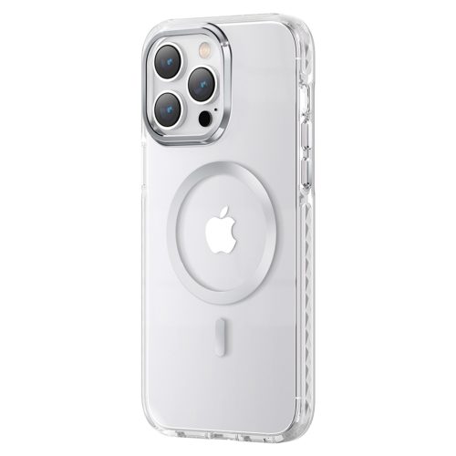 Magnētiskais korpuss iPhone 14 magsafe pqy ledus kristāla sērija sudraba