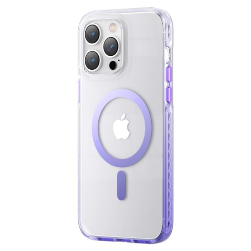 Magnētiskais korpuss iPhone 14 Plus Magsafe PQY Ice Crystal Series Purple