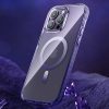 Magnētiskais korpuss iPhone 14 Plus Magsafe PQY Ice Crystal Series sudrabs