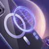 Magnētiskais korpuss iPhone 14 Plus Magsafe PQY Ice Crystal Series sudrabs