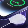 Magnētiskais korpuss iPhone 14 Plus Magsafe PQY Ice Crystal Series sudrabs