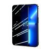 Rūdīts stikls iPhone 14 Pro ar pretspy filtru visam ekrānam ar caurspīdīgu rāmi